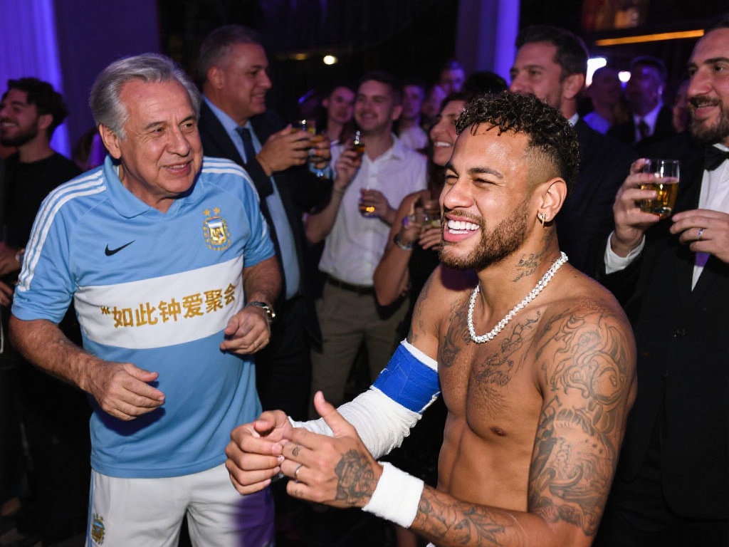 阿根廷总统的嘲讽与争议
内马尔场外生活